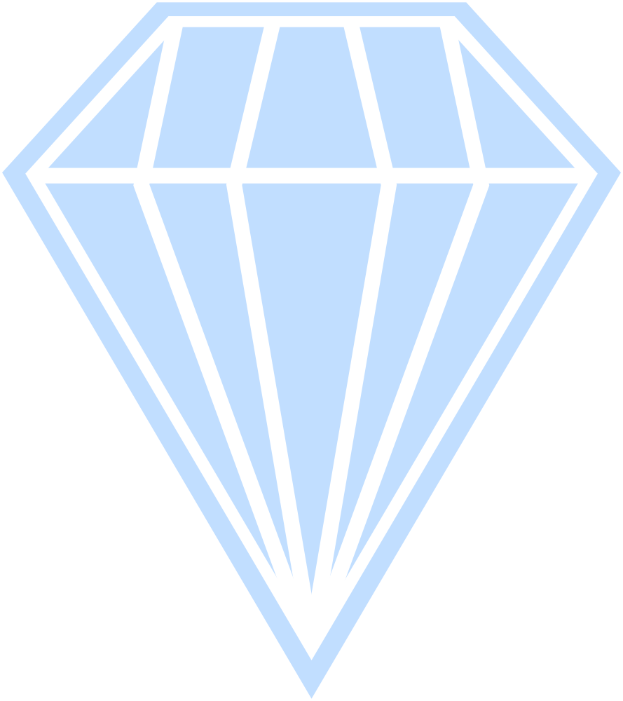 OnlineLabels Clip Art Single Blue Diamond